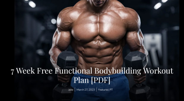 7 Week Free Functional Bodybuilding Workout Plan [PDF] - Tier Three Tactical